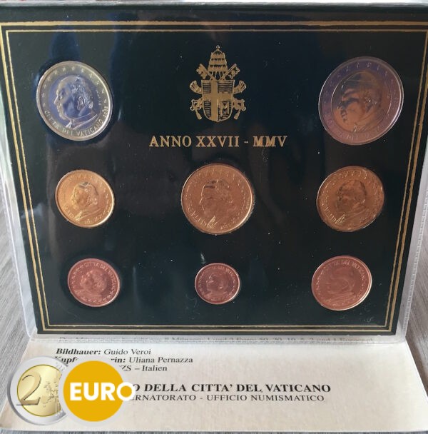 Serie de euro BU FDC Vaticano 2005