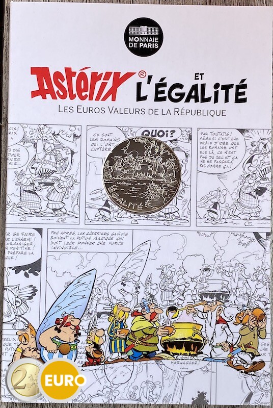 10 euro Frankrijk 2015 - Asterix égalité gladiator - in coincard