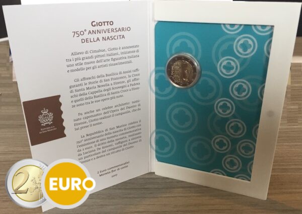 2 euro San Marino 2017 - Giotto BU FDC