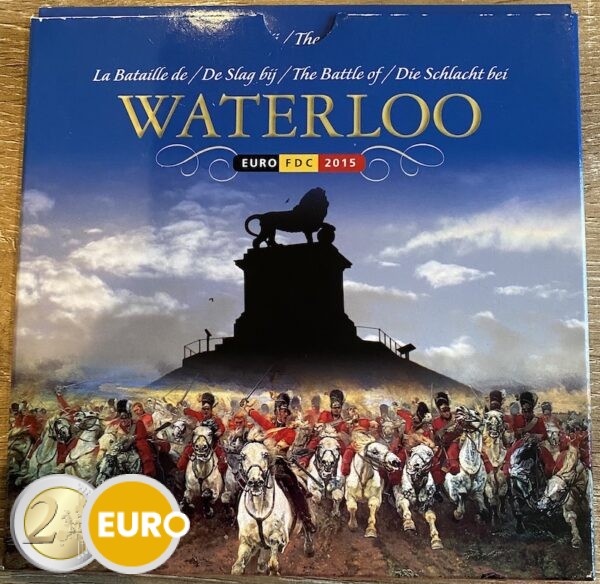 Euro set BU FDC Belgie 2015 Slag bij Waterloo