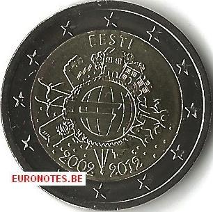 Estland 2012 - 2 euro 10 jaar euro UNC