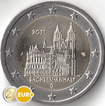 2 euro Duitsland 2021 - J Sachsen-Anhalt UNC