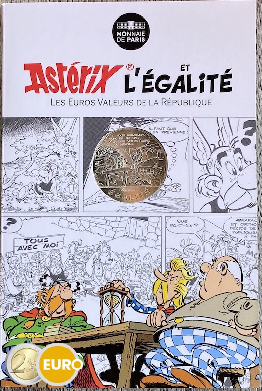10 euro Frankreich 2015 - Asterix Gleichheit Das Geschenk Cäsars - in Coincard