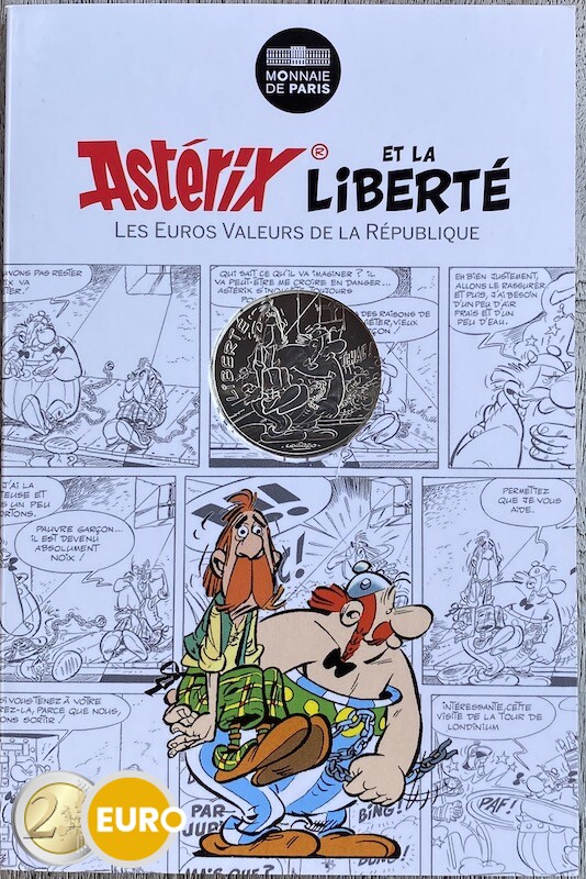 10 euro Frankrijk 2015 - Asterix Liberté Bij de Britten - in coincard