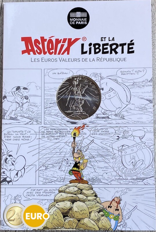 10 euro Frankrijk 2015 - Asterix Liberté De grote oversteek - in coincard