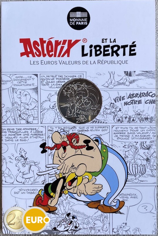 10 euro Frankrijk 2015 - Asterix Liberté Het geschenk van Caesar - in coincard