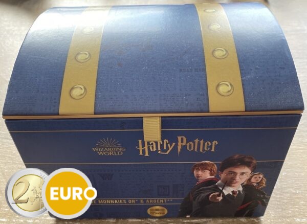 18 x 10 Euro + 4 x 50 Euro Frankreich 2021 - Harry Potter UNZ Silber Sammelbox - Band 1 + Band 2
