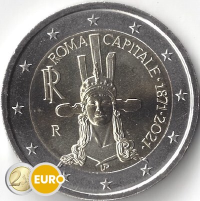 2 euro Italie 2021 - 150 jaar Rome Hoofdstad UNC