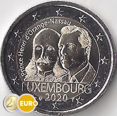 2 euro Luxemburg 2020 - Hendrik van Oranje-Nassau UNC