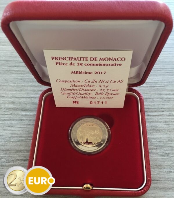 2 euro Monaco 2017 - Prinselijke Wacht Carabiniers BE Proof
