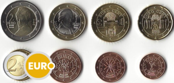 Série euro UNC Autriche 2011