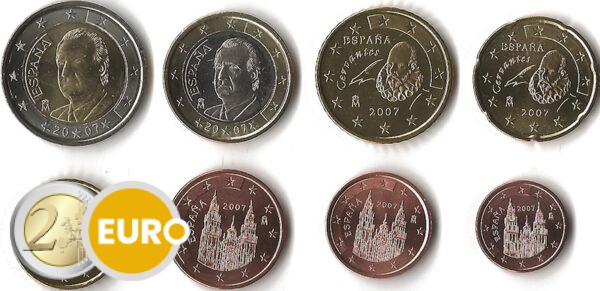 Euro set UNC Spanje 2007
