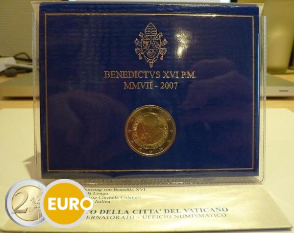2 euro Vatican 2007 - 80 Ans Benoit XVI BU FDC