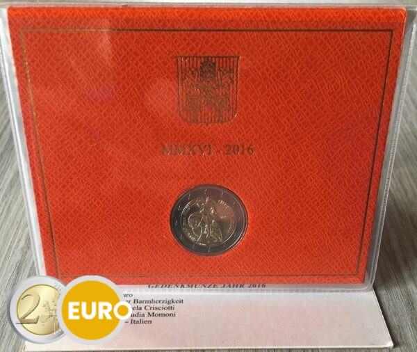 2 euros Vatican 2016 - Miséricorde BU FDC