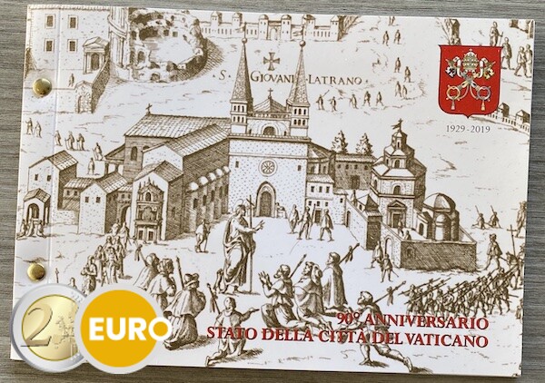 2 euro Vaticaan 2019 - 90 jaar Vaticaanstad BU FDC Numisbrief