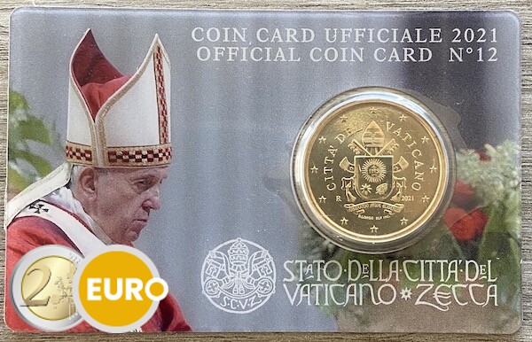 50 cent Vaticaan 2021 coincard nr 12