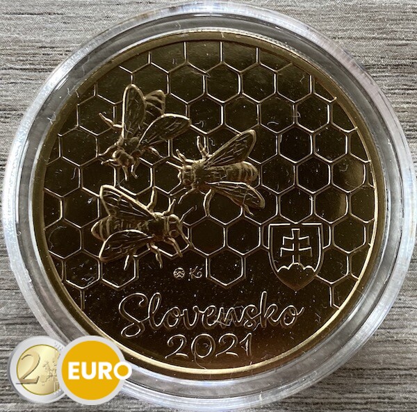 5 euro Slovakia 2021 - Honey bee UNC