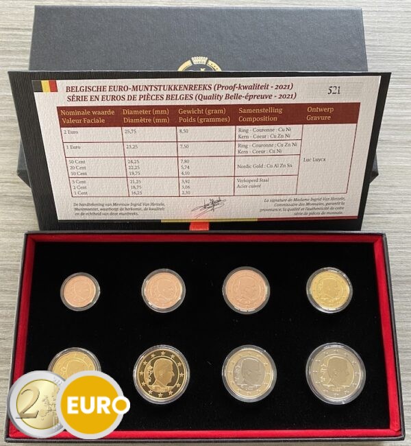 Euro set BE Proof Belgie 2021