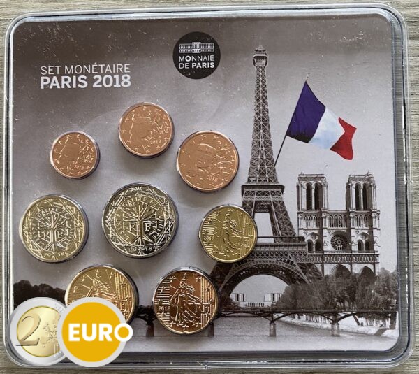 Euro set BU FDC Frankrijk 2018 - Parijs