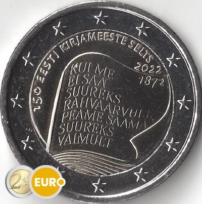 2 euro Estland 2022 - Ests Literatuur Gezelschap UNC
