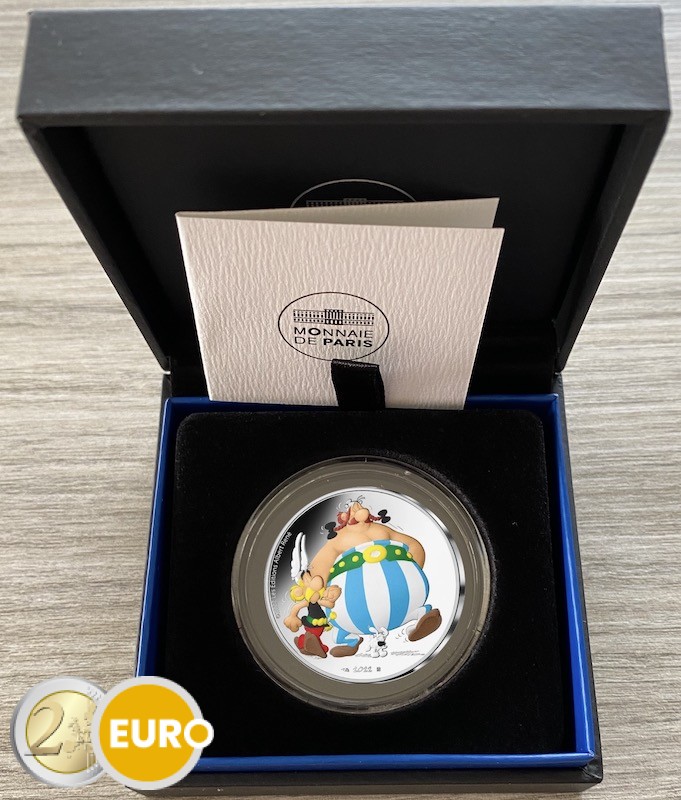 10 euro Frankrijk 2022 - Asterix BE Proof zilver gekleurd