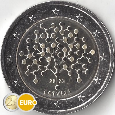 2 euro Letland 2022 - Bank van Letland UNC