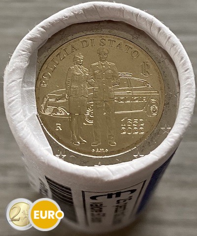 Rouleau 2 euros Italie 2022 - 170 ans de police d'État