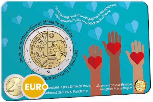 2 euro Belgie 2022 - Gezondheidszorg BU FDC Coincard FR