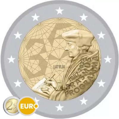 2 euro Letland 2022 - Erasmus UNC