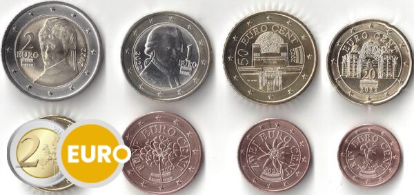 Euro set UNC Oostenrijk 2022
