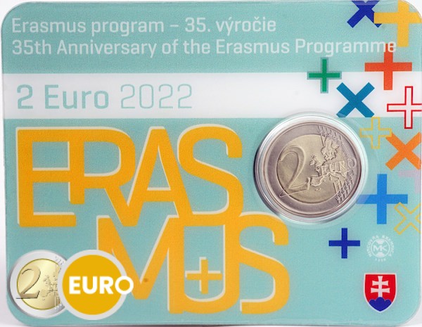 2 euro Slowakije 2022 - Erasmus BU FDC Coincard