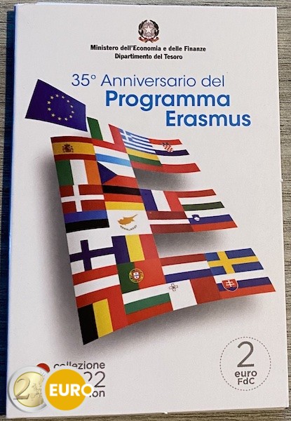 2 euro Italie 2022 - Erasmus BU FDC Coincard