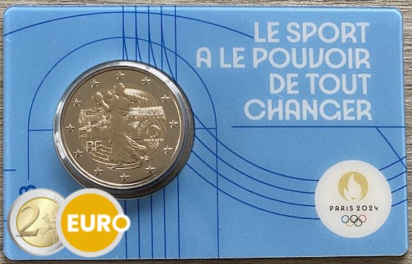 2 euro Frankrijk 2023 - Zaaister boksen - Pont Neuf BU FDC Coincard