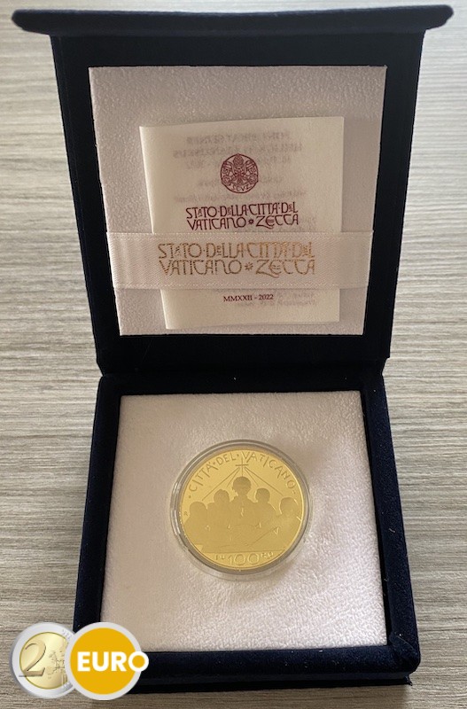 100 euro Vaticaan 2022 - Tweede Vaticaans Concilie BE Proof Goud