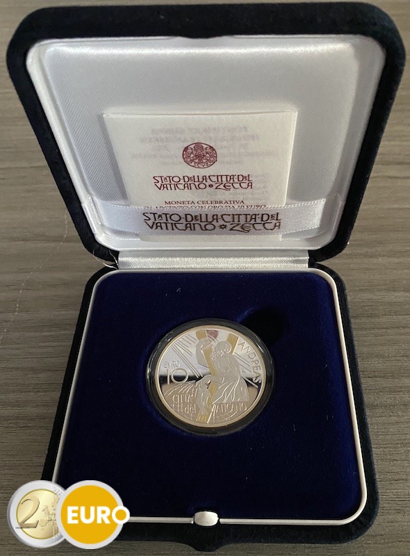 10 euro Vaticaan 2022 - Sint-Andreas BE Proof Zilver Goud