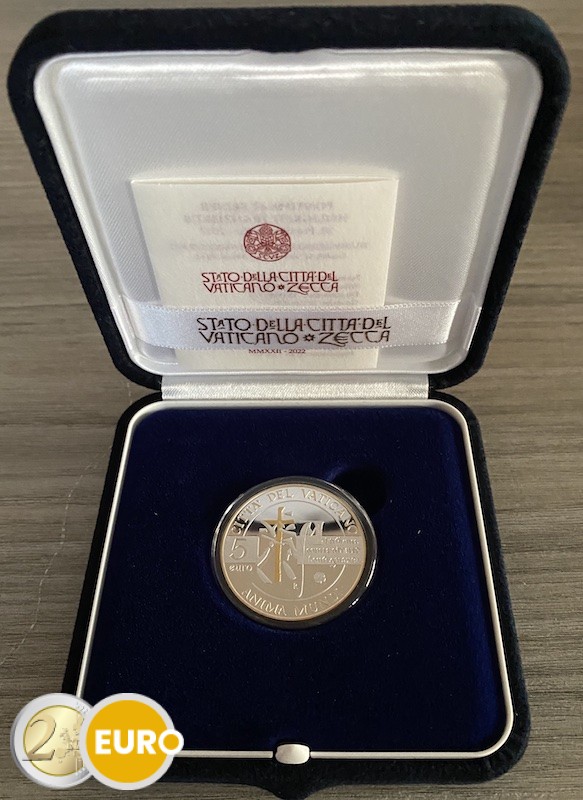 5 euro Vaticaan 2022 - Anima Mundi BE Proof Zilver Goud