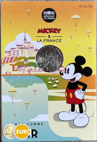 10 euro Frankrijk 2018 - Mickey Vrij als de lucht - in coincard