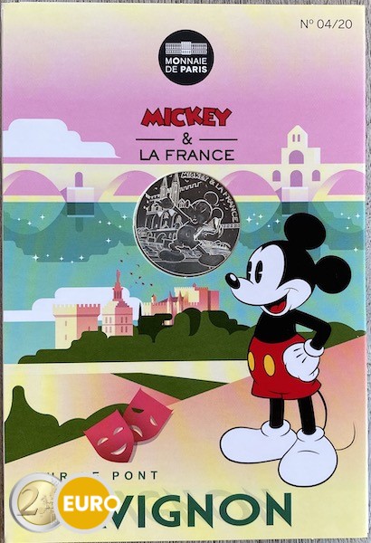 10 euro Frankrijk 2018 - Mickey Op de brug van Avignon - in coincard