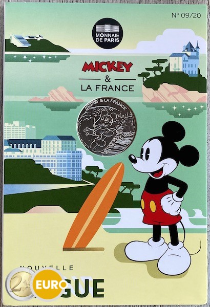 10 euro Frankrijk 2018 - Mickey Nieuwe golf - in coincard