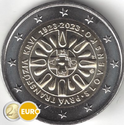 2 euros Slovaquie 2023 - Transfusion sanguine UNC