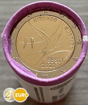 Rolle 2 Euro Estland 2023 - Rauchschwalbe