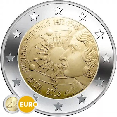 2 euro Malta 2023 - Copernicus BU FDC Coincard