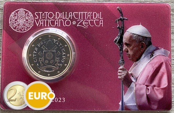 1 euro Vaticaan 2023 coincard nr 02