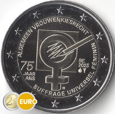 2 euro Belgie 2023 - 75 jaar vrouwenkiesrecht UNC