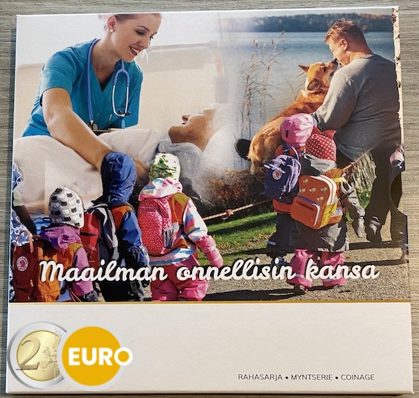 Euro set BU FDC Finland 2023 Gelukkigste natie ter wereld