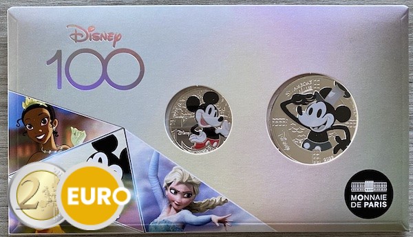 50 + 10 euro Frankrijk 2023 - 100 jaar Disney - Mickey Mouse UNC
