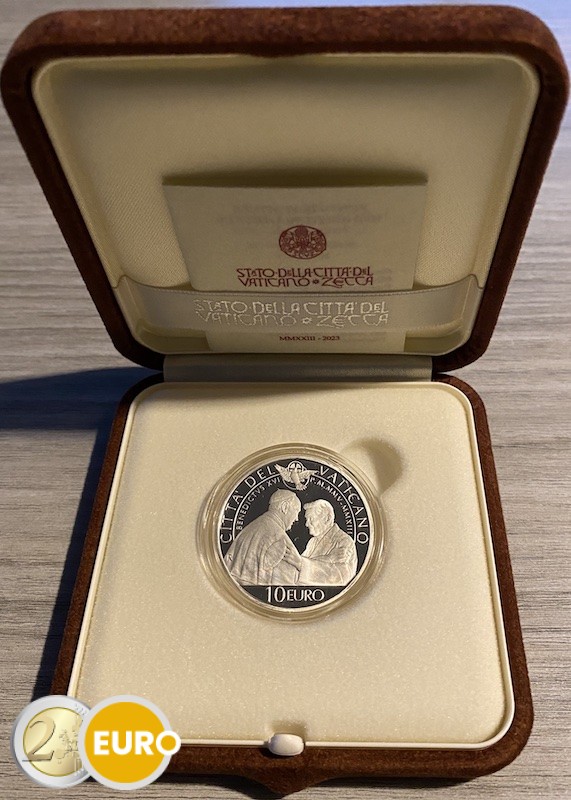 10 euro Vaticaan 2023 - Benedictus XVI BE Proof Zilver
