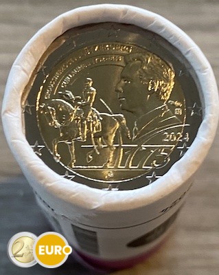 Rouleau 2 euros Luxembourg 2024 - 175 and décès du Grand-Duc Guillaume II