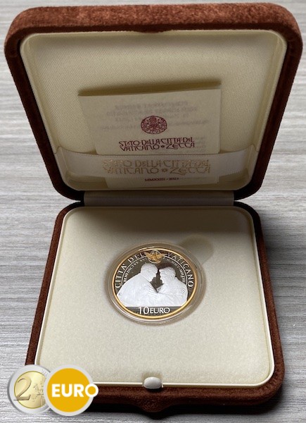 10 euro Vaticaan 2023 - Benedictus XVI BE Proof Zilver goud