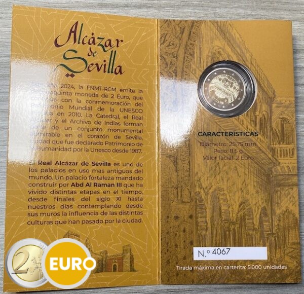2 euros España 2024 - Catedral de Sevilla BE Proof